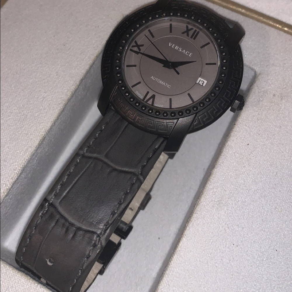 Versace DV25 Automatic Grey Dial Unisex Watch